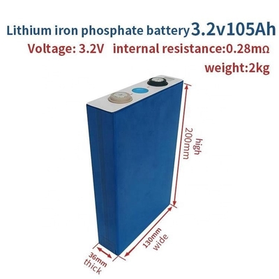 Lithium battery 3.2V 105Ah 280Ah for solar energy storage system and EV battery pack assembly