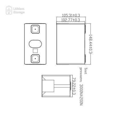 LFP135Ah (LiFePO4 135Ah Lithium Battery) Cell
