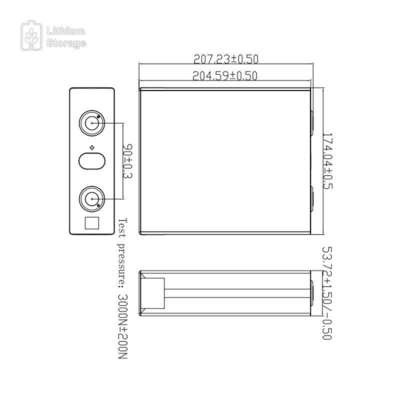 LFP230Ah (230Ah LiFePO4 Battery) Cell