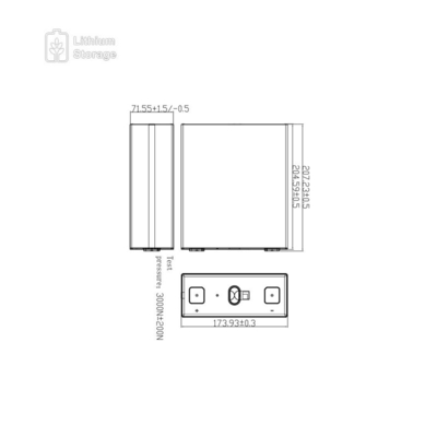 Long Cycle Life LFP280Ah (LiFePO4 280Ah Battery) Cell